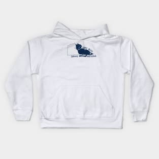 Very Busy Doing Nothing (navy blue) Kids Hoodie